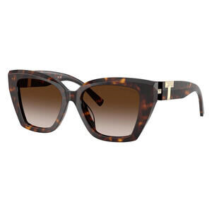 Tiffany & Co TF4239U 8015/3B Tortoiseshell Square Sunglasses Brown Gradient Lens